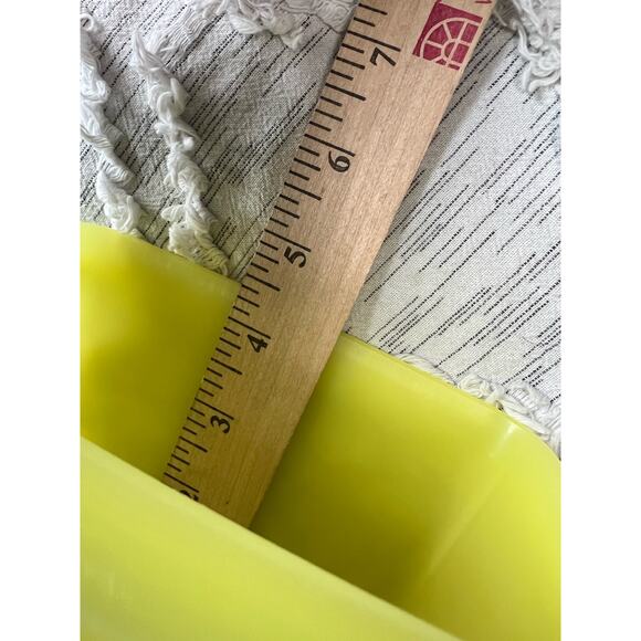 Vintage Lemon Yellow Tupperware Rectangular Container #1243-3 With Lid #1244-6 - Picture 11 of 14